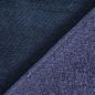 Preview: Bambus-Fleece Frottee Doubleface dunkelblau